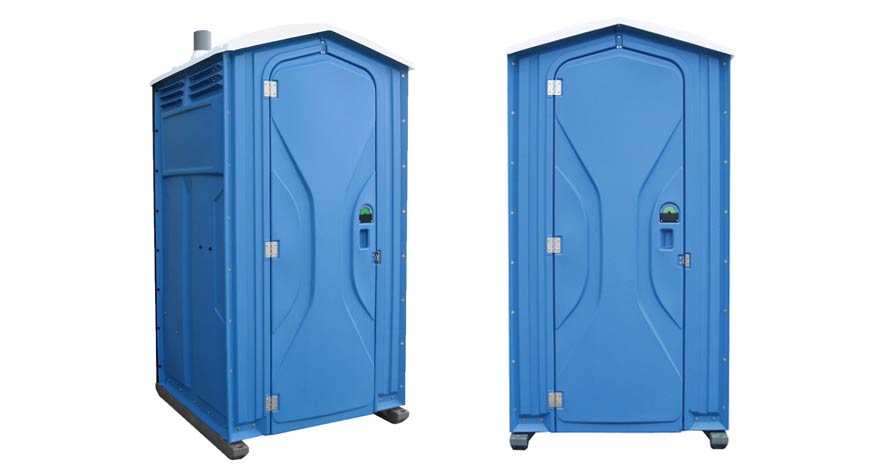 Long-term porta potty units on site in Springdale, Arkansas